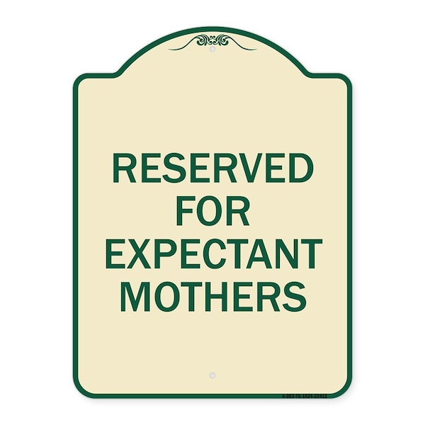 Signmission Reserved for Expectant Mothers Heavy-Gauge Aluminum Architectural Sign, 18" L, 24" H, TG-1824-23412 A-DES-TG-1824-23412 - main